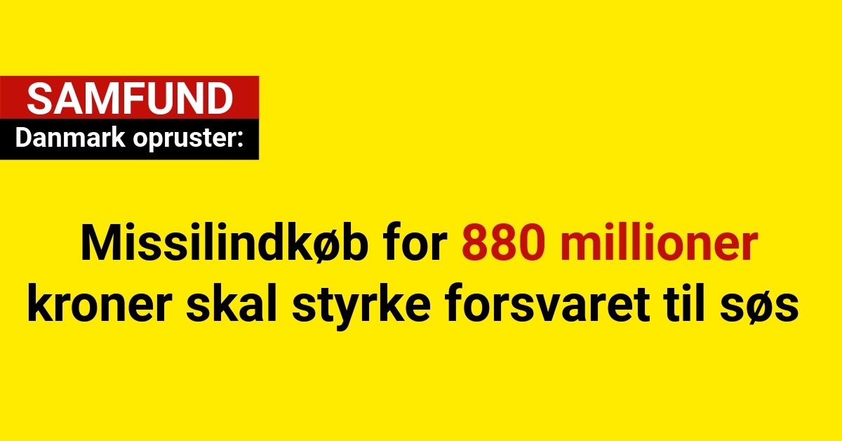 Danmark opruster: