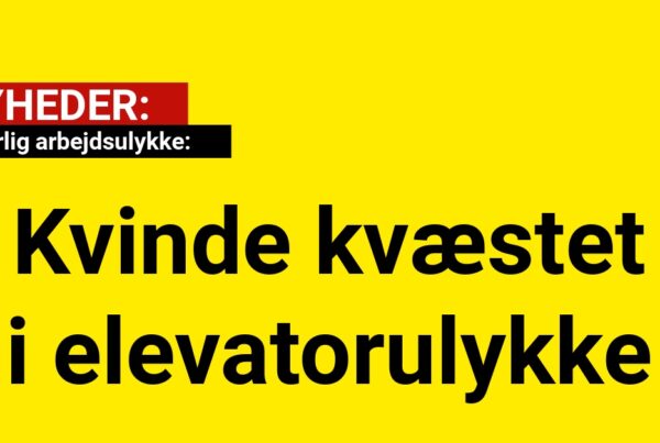 Alvorlig arbejdsulykke: