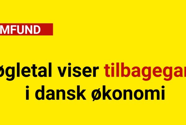 Nøgletal viser tilbagegang i dansk økonomi