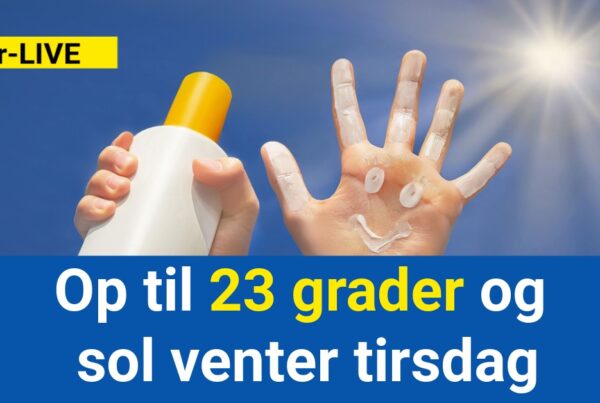 Op til 23 grader og sol venter tirsdag