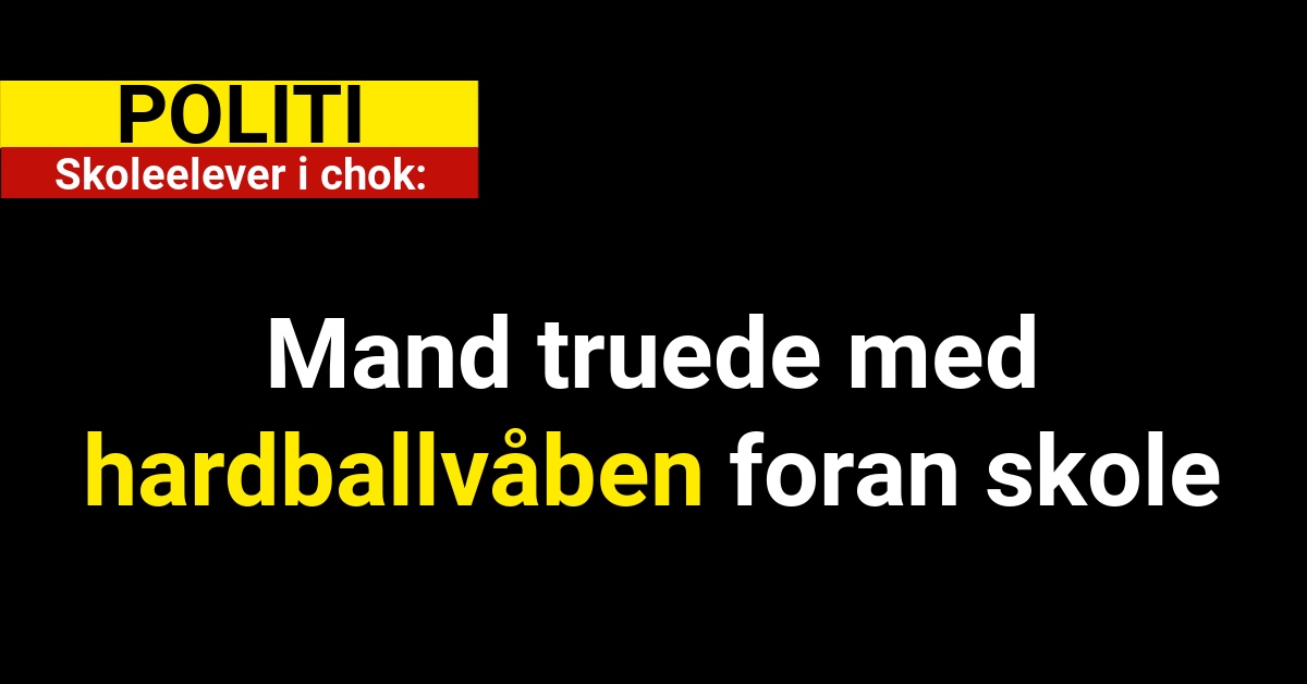 Skoleelever i chok: