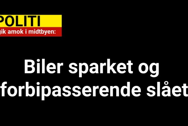 Mand gik amok i midtbyen