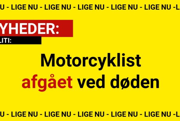 Motorcyklist afgået ved døden