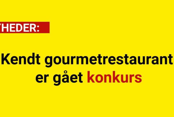 Kendt gourmetrestaurant er gået konkurs