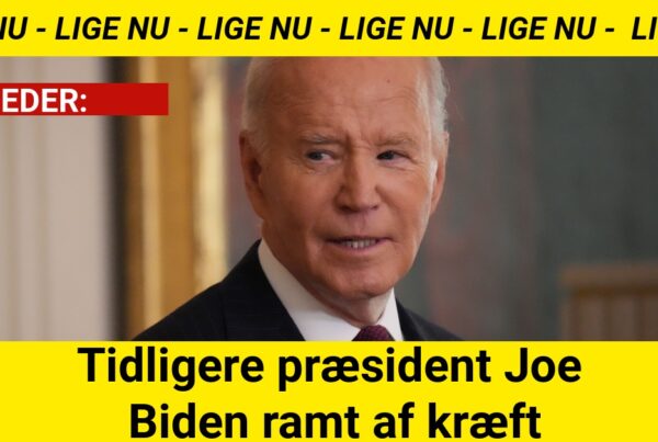 Tidligere præsident Joe Biden ramt af kræft