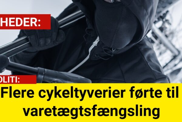 Flere cykeltyverier førte til varetægtsfængsling