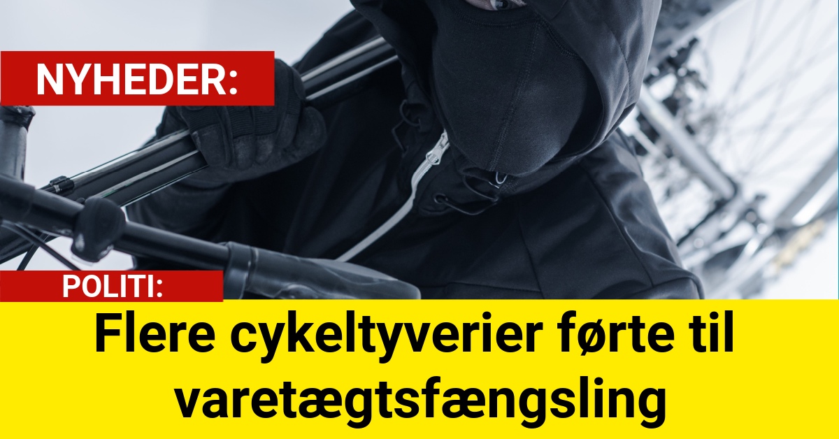Flere cykeltyverier førte til varetægtsfængsling