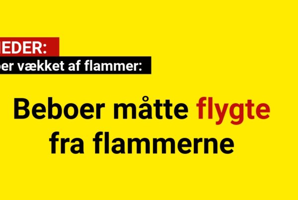 Naboer vækket af flammer: Beboer måtte flygte fra flammerne