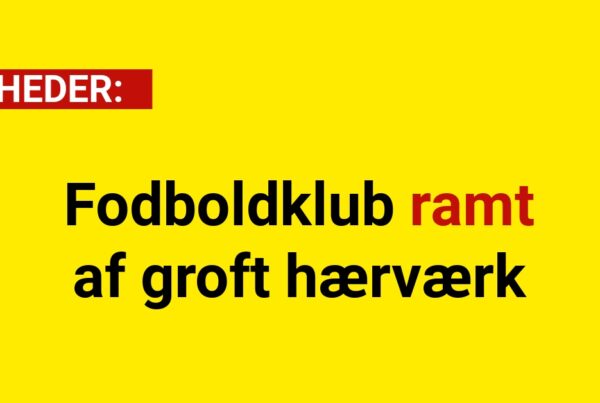 Fodboldklub ramt af groft hærværk
