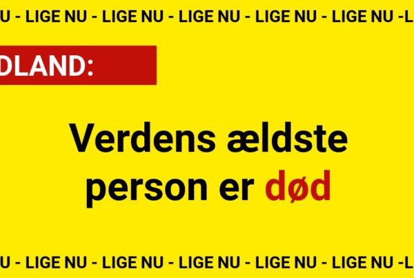 Verdens ældste person er død