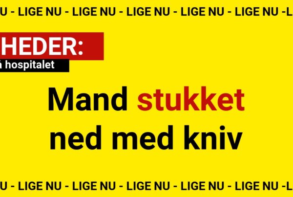 Mand stukket ned med kniv: Kørt på hospitalet