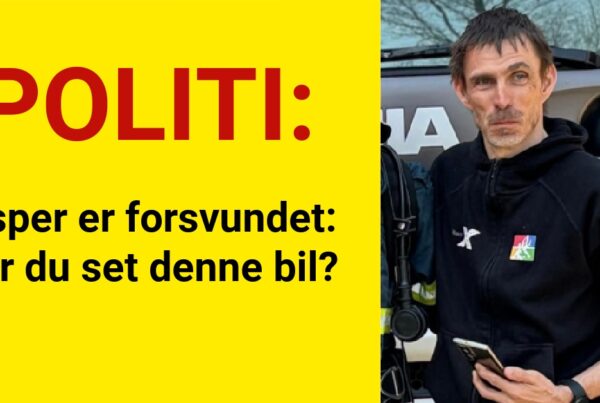 Jesper er forsvundet: Har du set denne bil?