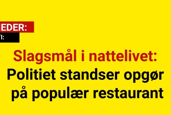 Slagsmål i nattelivet: Politiet standser opgør på populær restaurant