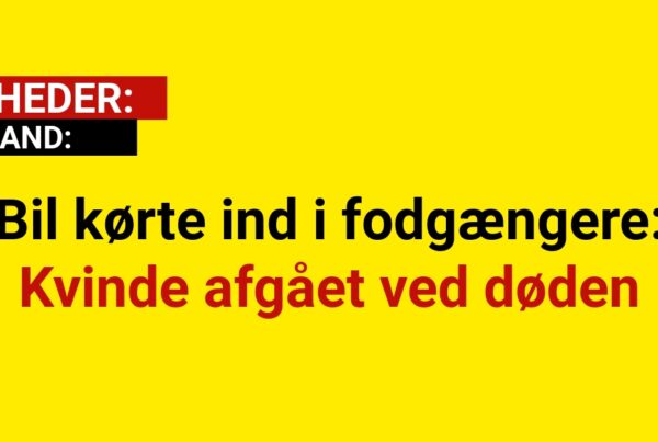 Bil kørte ind i fodgængere: Kvinde afgået ved døden