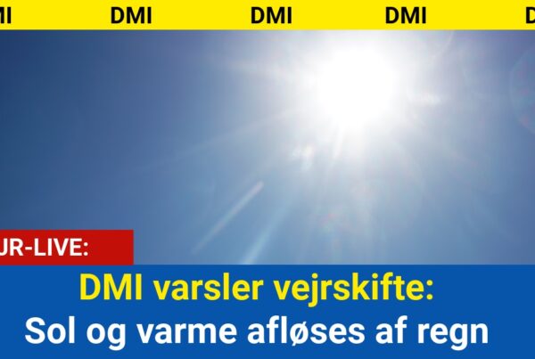 DMI varsler vejrskifte: Sol og varme afløses af regn