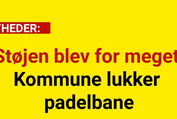 Støjen blev for meget: Kommune lukker padelbane