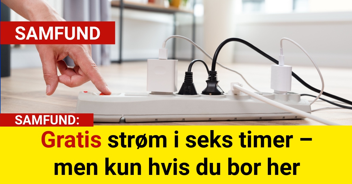 Gratis strøm i seks timer – men kun hvis du bor her