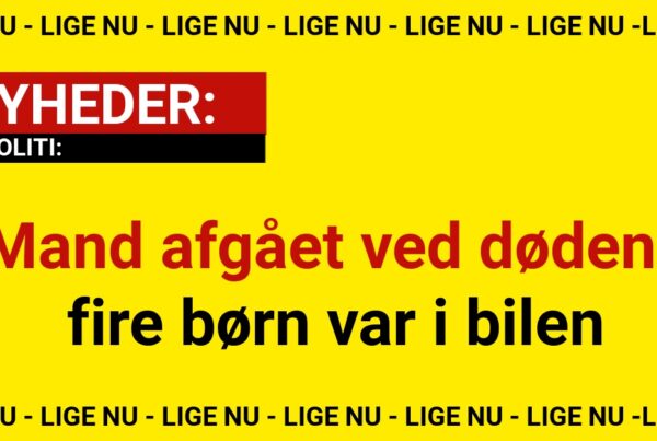 Mand afgået ved døden - fire børn var i bilen