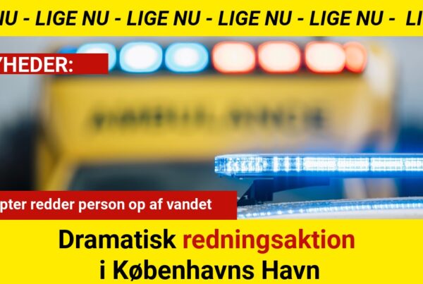 Dramatisk redningsaktion i Københavns Havn: Helikopter redder person op af vandet