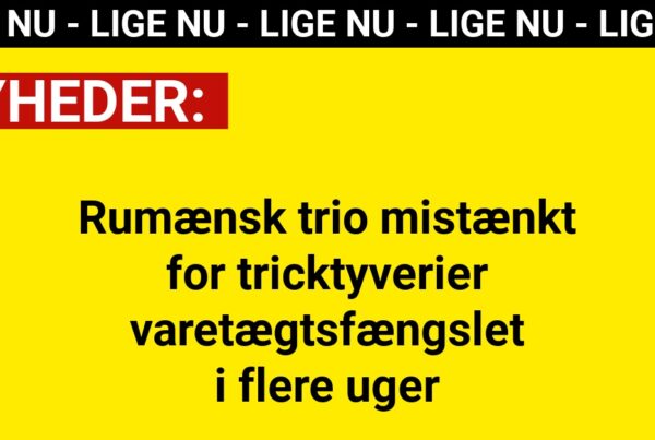 Rumænsk trio mistænkt for tricktyverier – varetægtsfængslet i flere uger