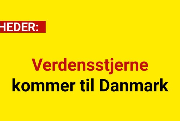 Verdensstjerne kommer til Danmark