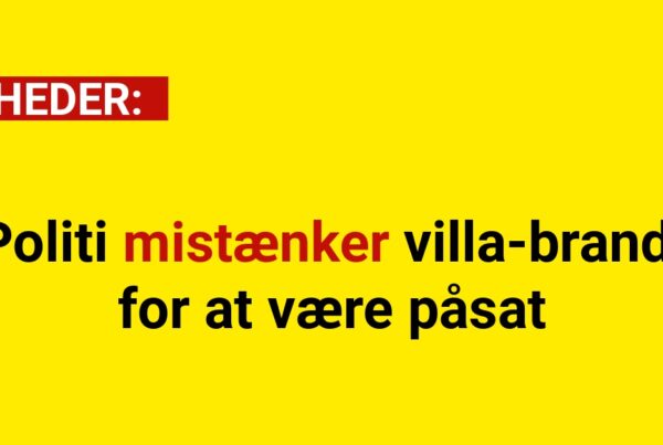 Politi mistænker villa-brand for at være påsat