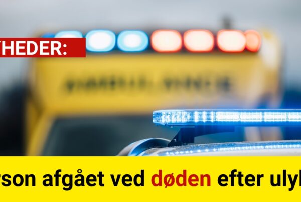 Person afgået ved døden efter ulykke