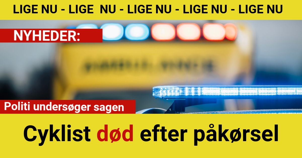 Cyklist død efter påkørsel – politi undersøger sagen