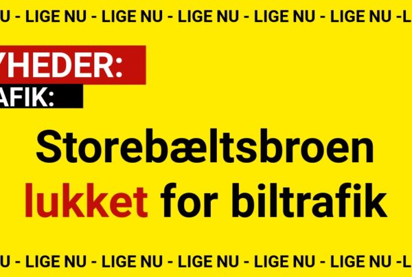 Storebæltsbroen lukket for biltrafik