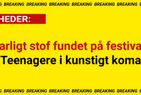 Farligt stof fundet på festival: Teenagere i kunstigt koma