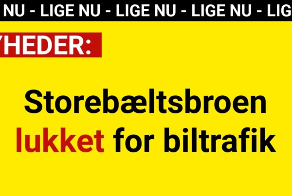 Storebæltsbroen lukket for biltrafik