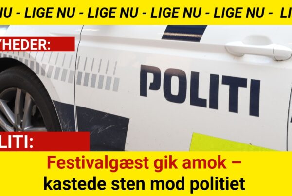 Festivalgæst gik amok – kastede sten mod politiet