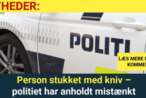 Person stukket med kniv – politiet har anholdt mistænkt