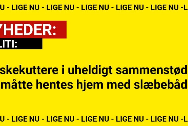Fiskekuttere i uheldigt sammenstød – måtte hentes hjem med slæbebåd