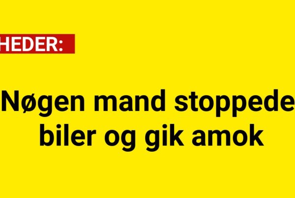 Nøgen mand stoppede biler og gik amok