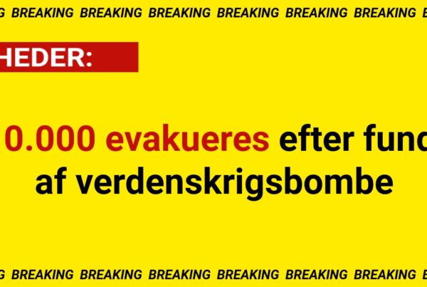 10.000 evakueres efter fund af verdenskrigsbombe