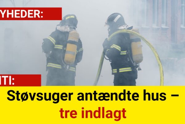 Støvsuger antændte hus – tre indlagt