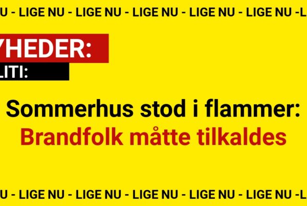 Sommerhus stod i flammer: Brandfolk måtte tilkaldes