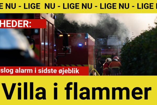 Villa i flammer: Nabo slog alarm i sidste øjeblik