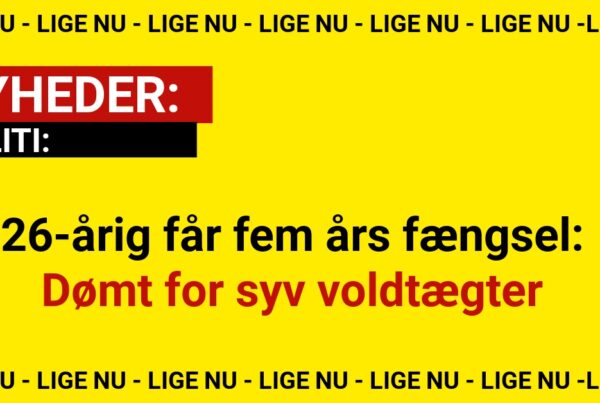 26-årig får fem års fængsel: Dømt for syv voldtægter
