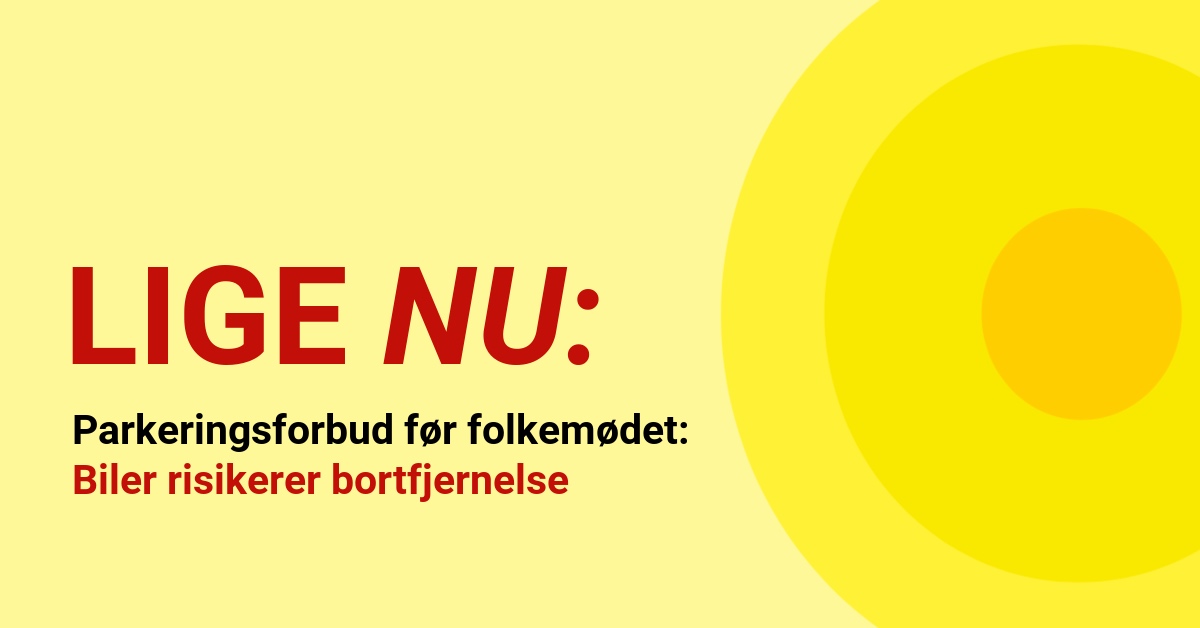 Parkeringsforbud i Allinge: Biler risikerer bortfjernelse