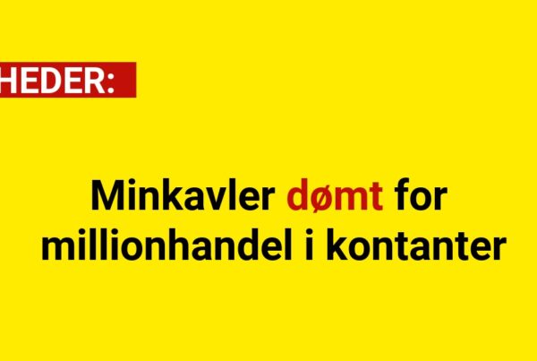 Minkavler dømt for millionhandel i kontanter