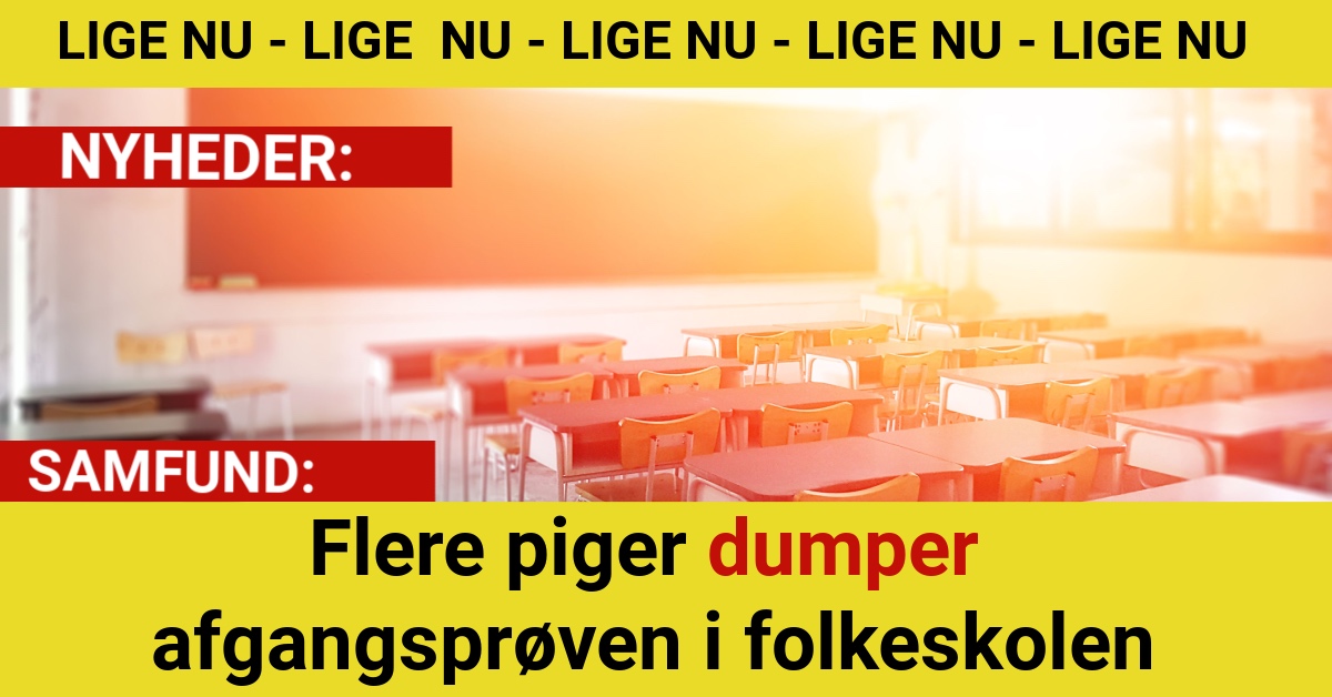 Flere piger dumper afgangsprøven i folkeskolen