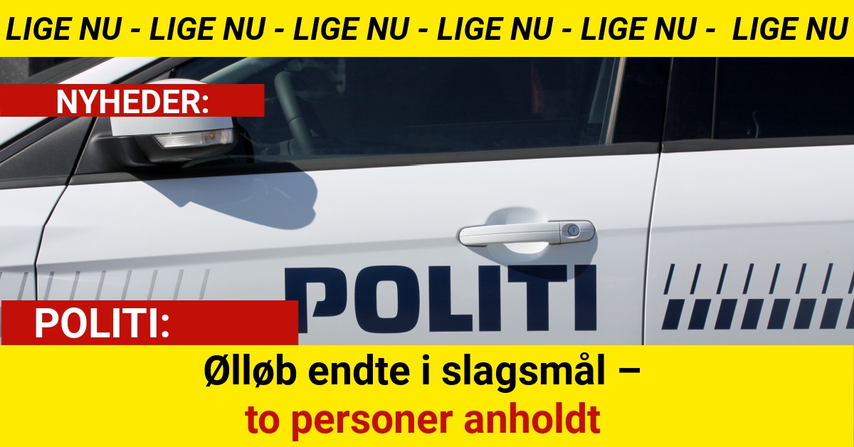Ølløb endte i slagsmål – to personer anholdt