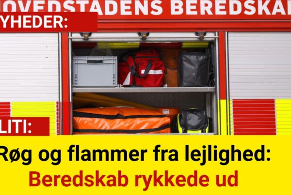 Røg og flammer fra lejlighed: Beredskab rykkede ud