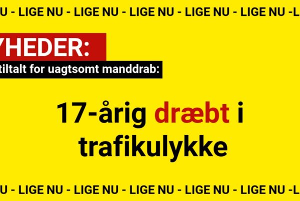 17-årig dræbt i trafikulykke - Mand tiltalt for uagtsomt manddrab