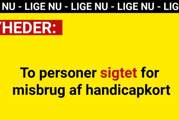 To personer sigtet for misbrug af handicapkort