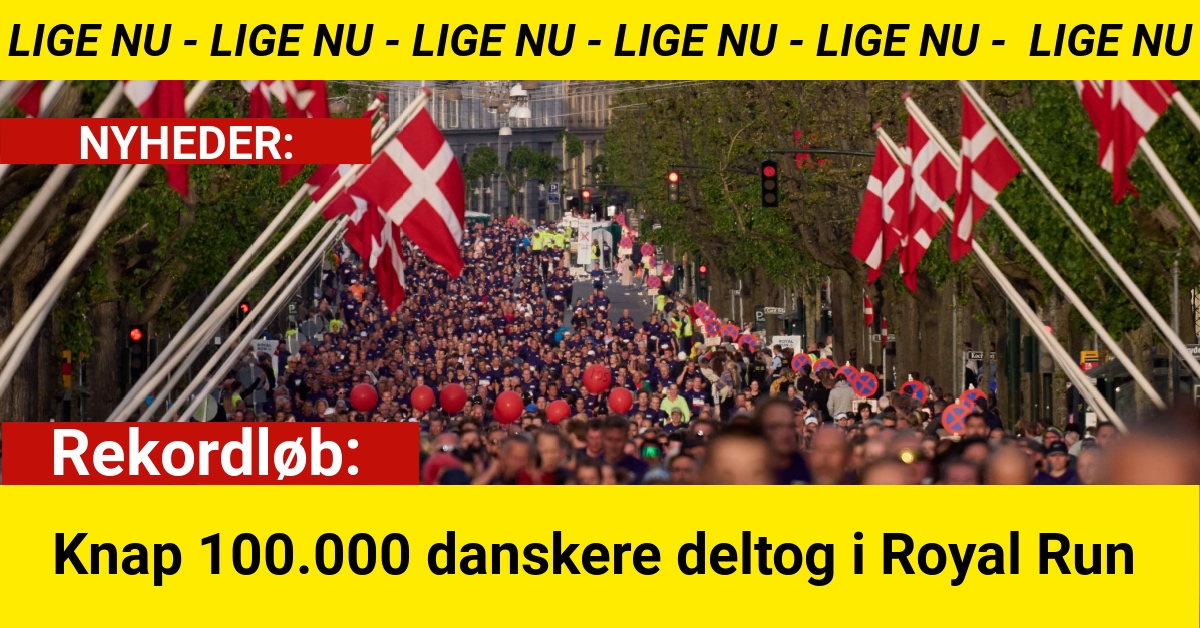 Rekordløb: Knap 100.000 danskere deltog i Royal Run