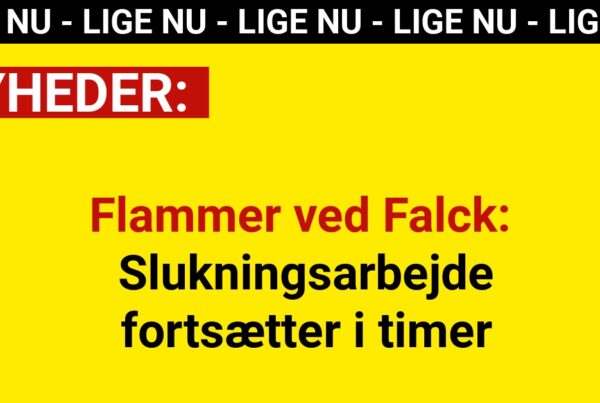 Flammer ved Falck: Slukningsarbejde fortsætter i timer