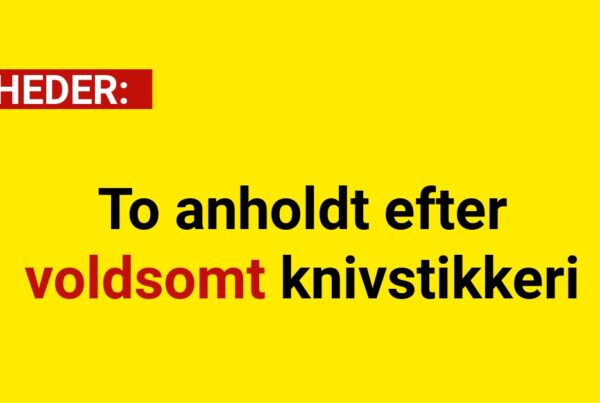 To anholdt efter voldsomt knivstikkeri